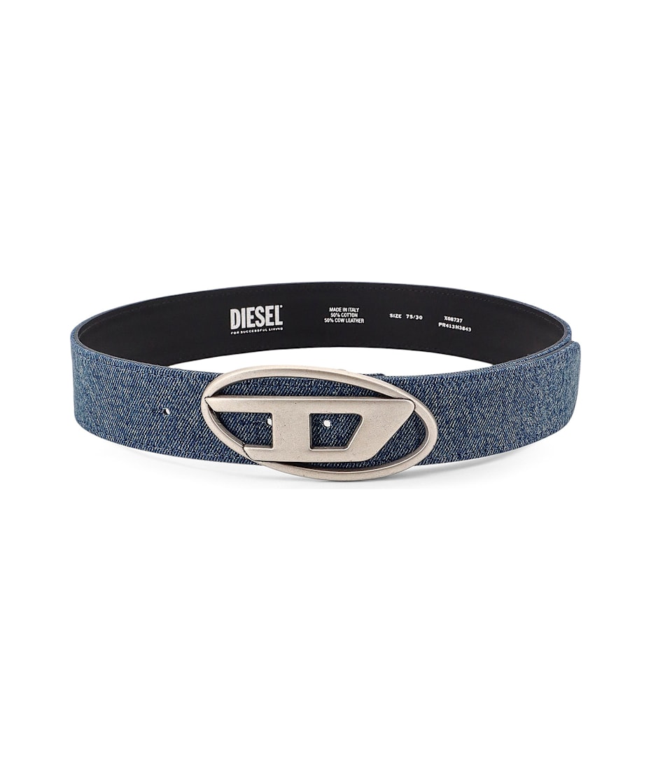 ベルト DIESEL Woman Belt Denim X08727PR413 H3843 Diesel Denim Belt With Logo | italist