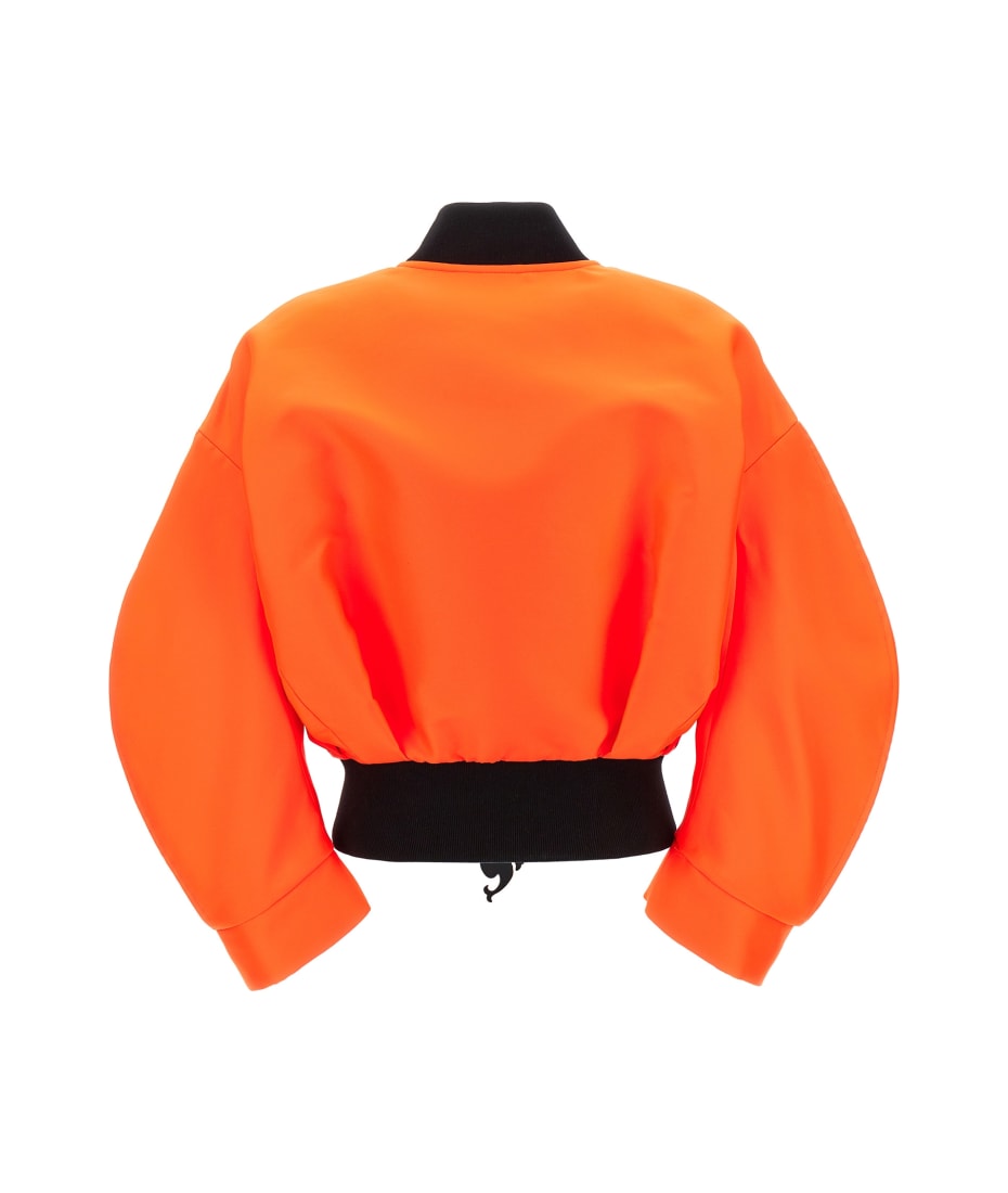 Pucci Neon Logo Bomber Jacket - Orange