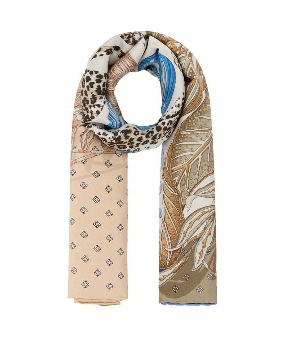 【関税&送料込】Salvatore Ferragamo Printed Will Foulard Ferragamo Printed Will Foulard | italist