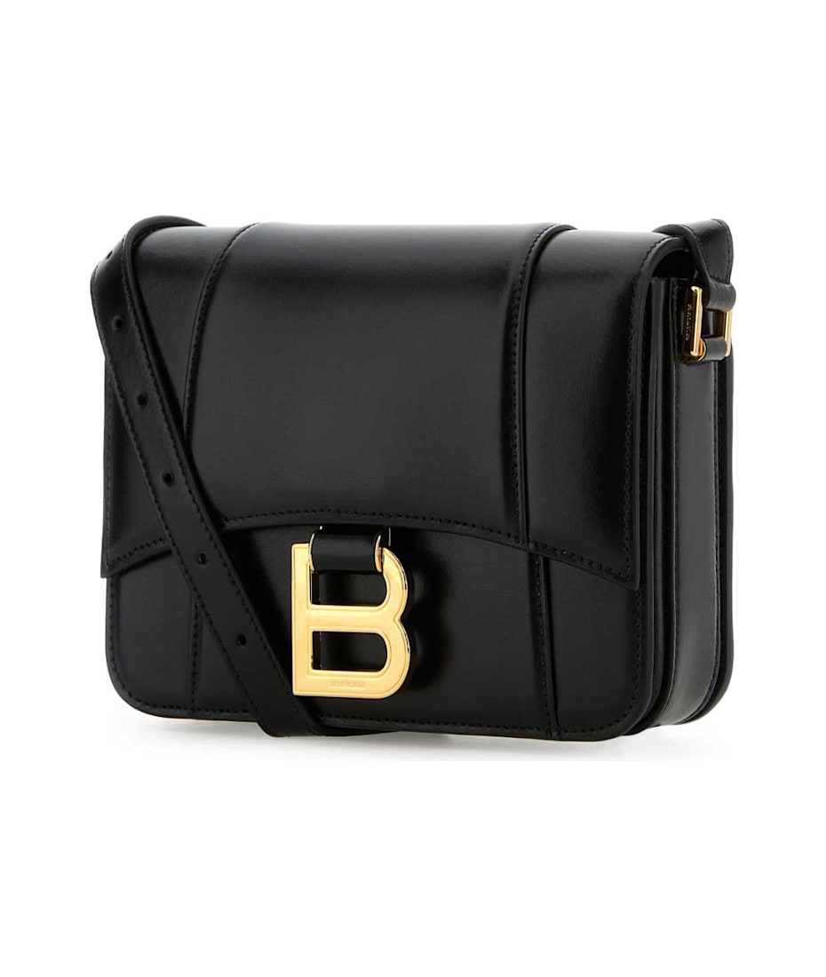 【関税込】BALENCIAGA Hourglass Small leather crossbody bag Hourglass Small leather crossbody bag in black - Balenciaga
