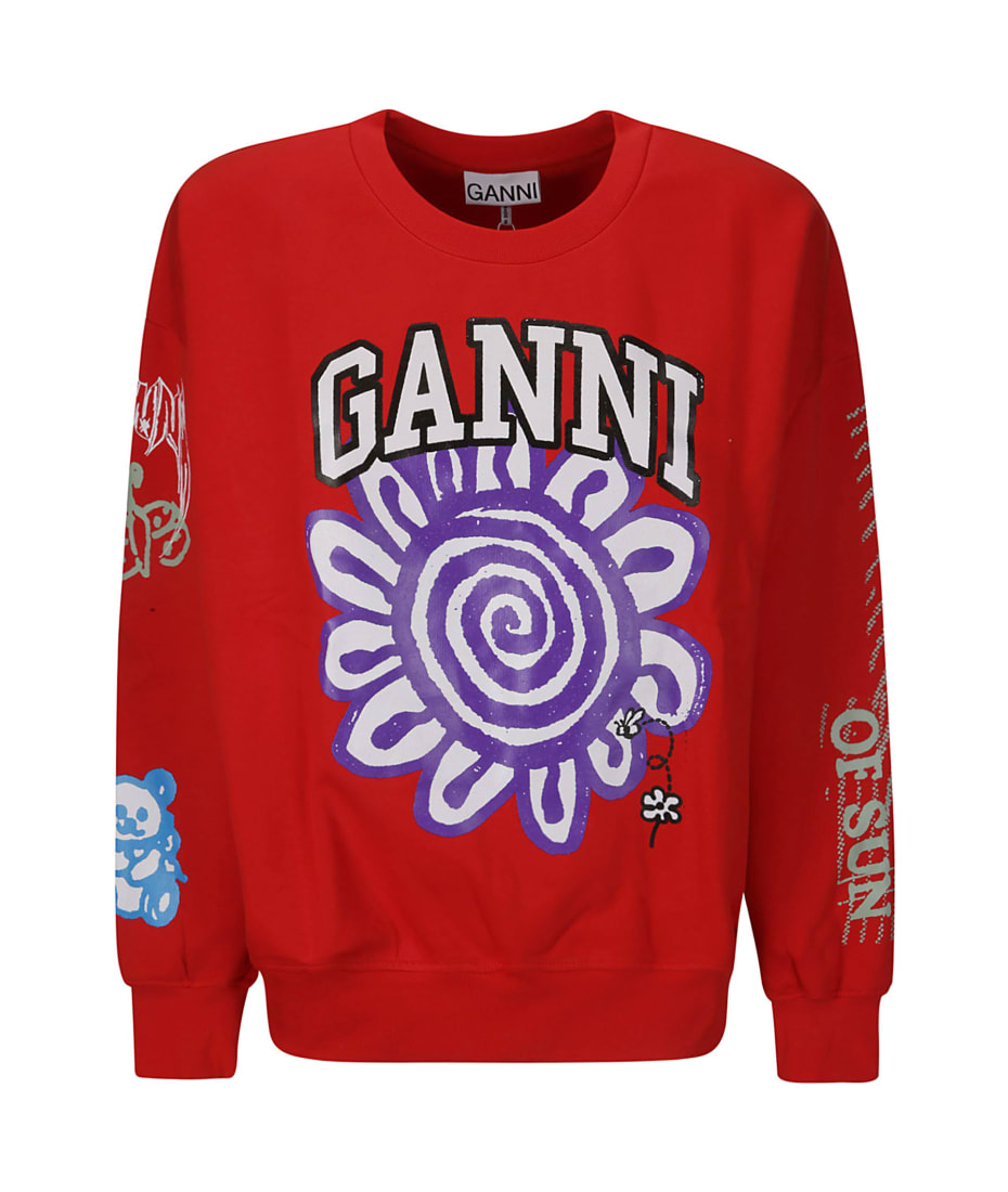 Ganni Isoli Mega Flower Oversized Sweatshirt | italist, ALWAYS