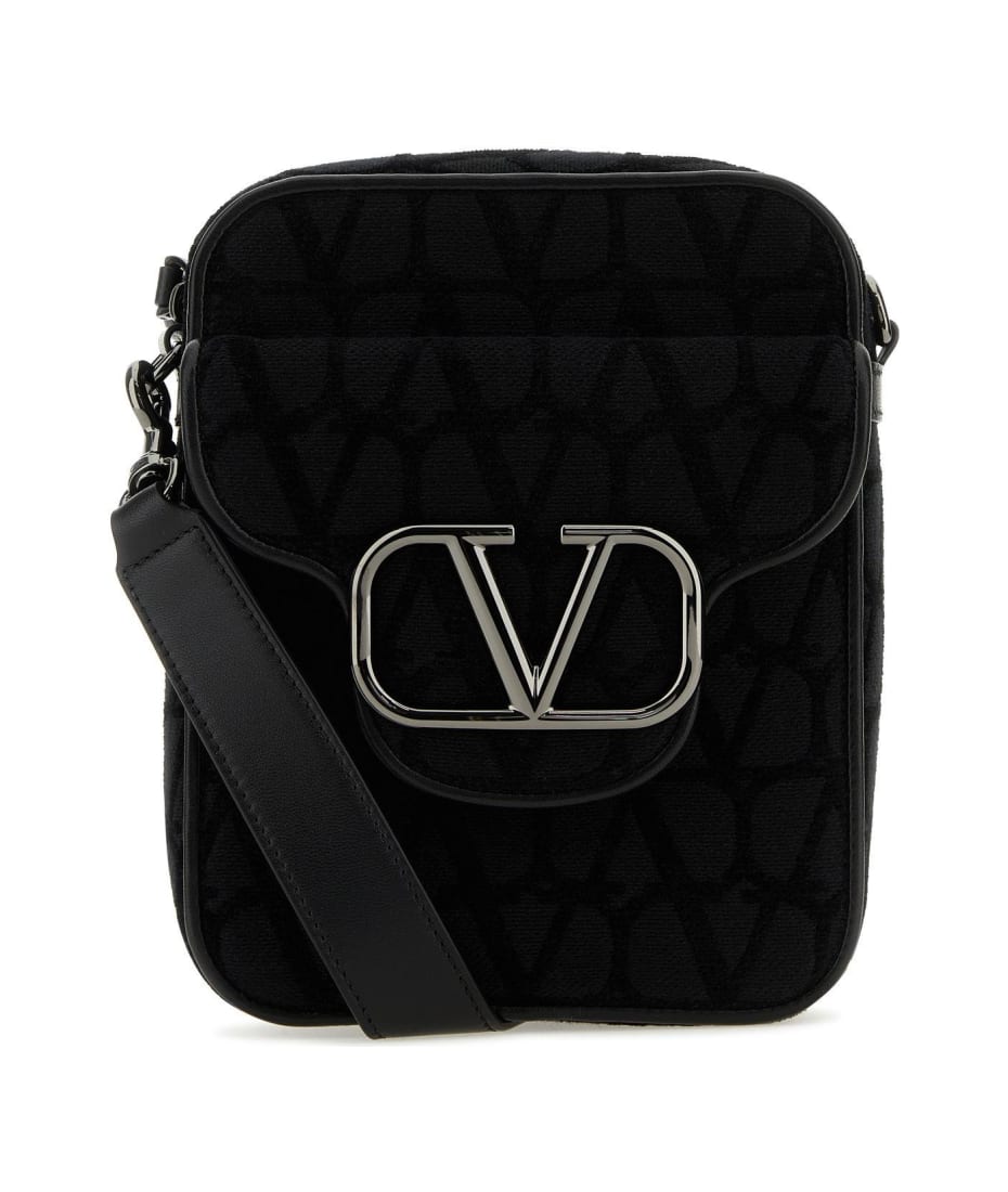 VALENTINO GARAVANI: Locò bag in Toile Iconographe with logo