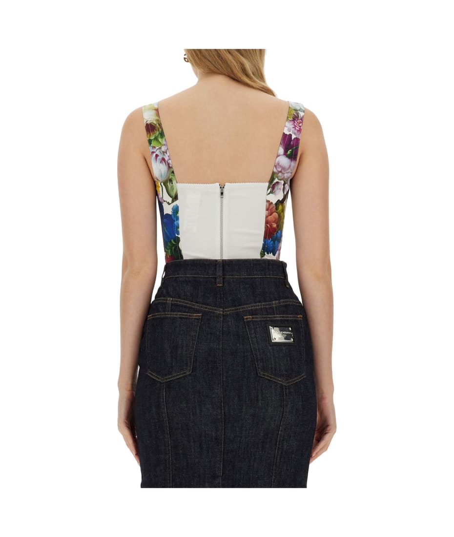 超特価セール開催！！ Gabbana & Dolce Night italist | Top Bustier Print Flower ルームウェア・パジャマ