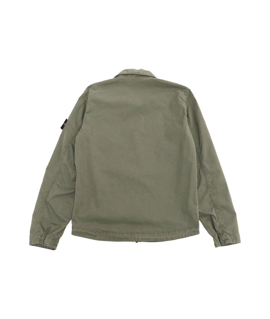 Stone Island Junior Long Sleeved Compass Patch Jacket