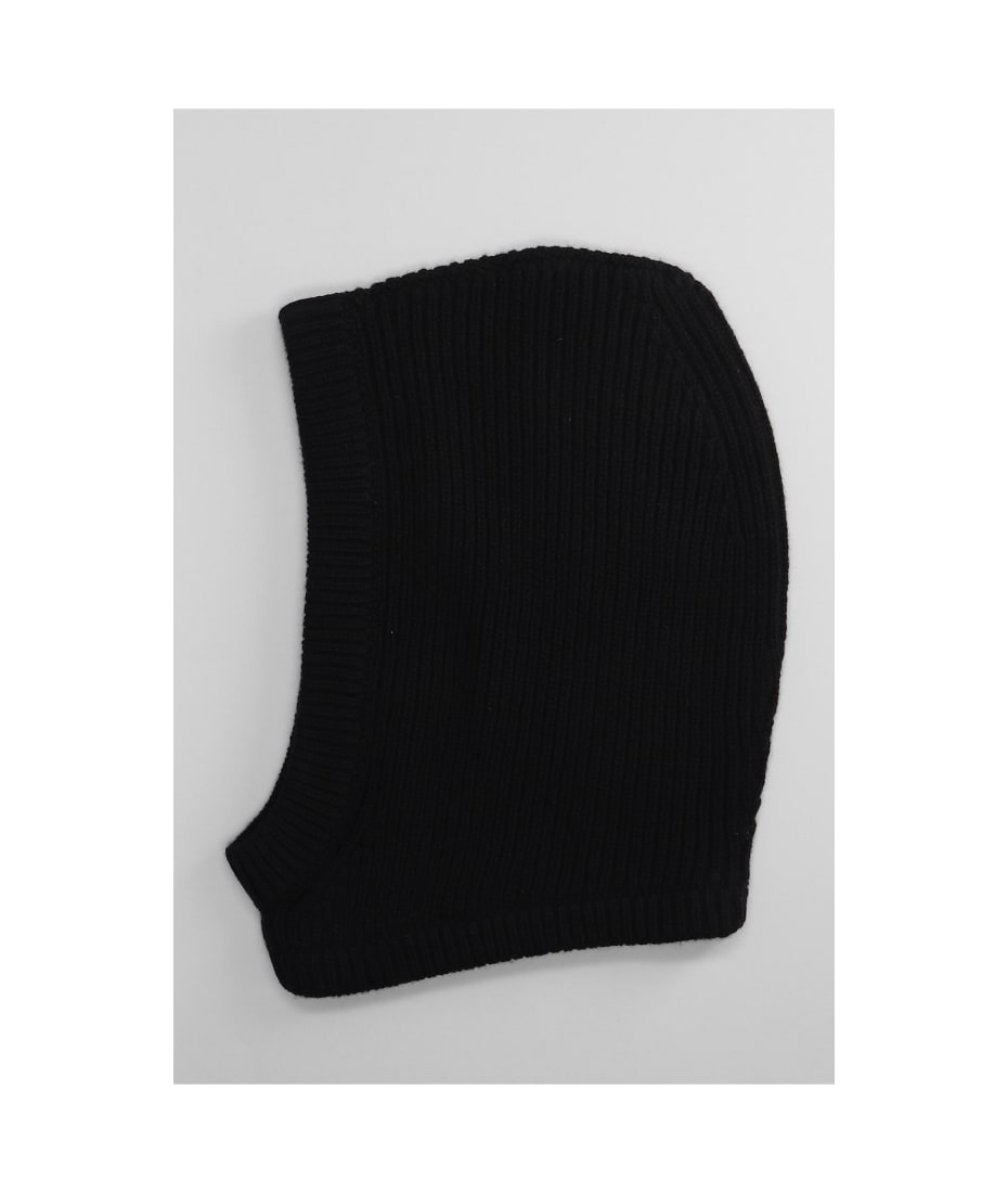 Rick Owens Hood Hats In Black Cashmere | italist