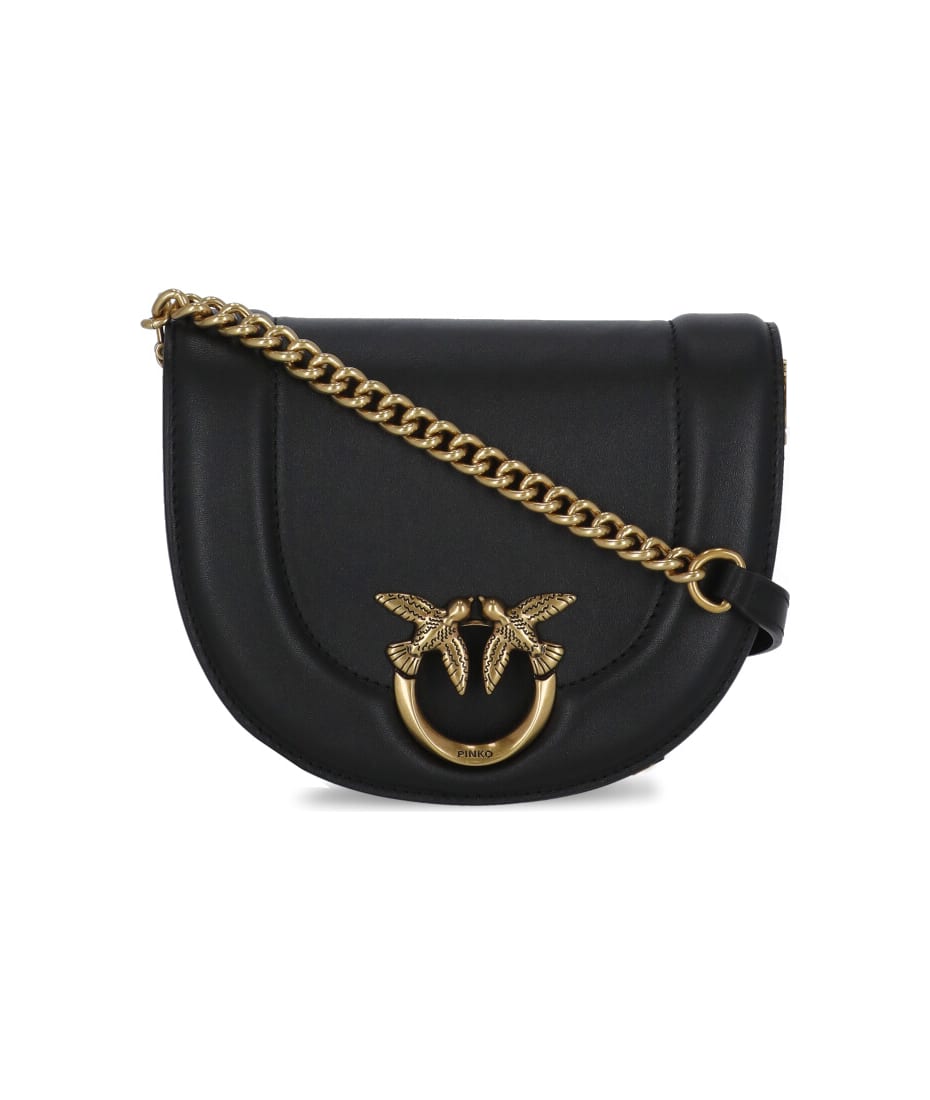 PINKO Small Click Round Love Crossbody Bag - Farfetch