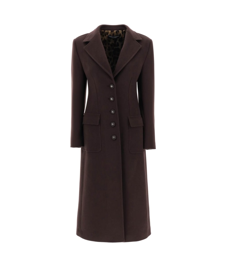 Fendi Reversible Trench Coat In Marrone