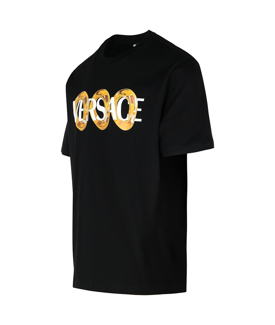【関税＆送料込み】Versace Black Cotton T-Shirt Versace Black Cotton T-shirt | italist