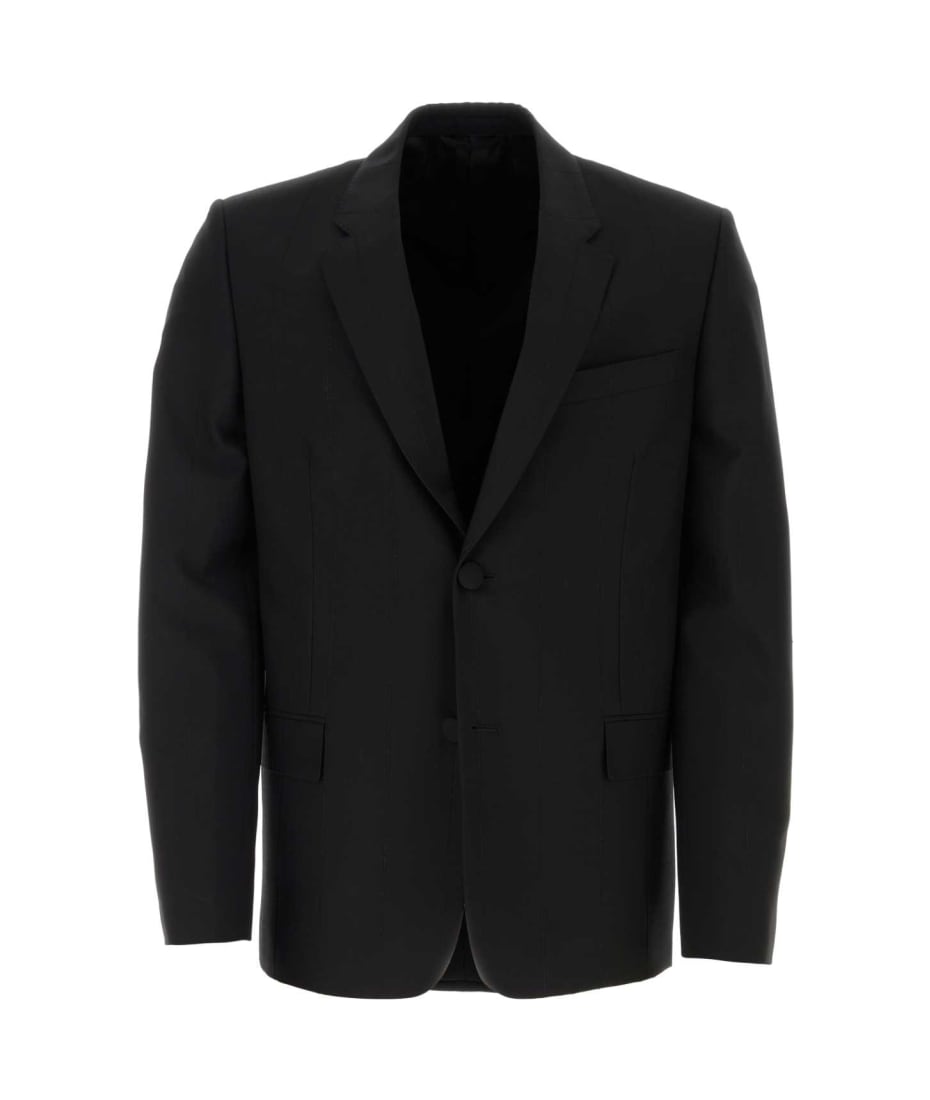 ジャケット GIVENCHY Black Wool Blend Blazer GIVENCHY Wool and mohair-blend blazer | NET-A-PORTER