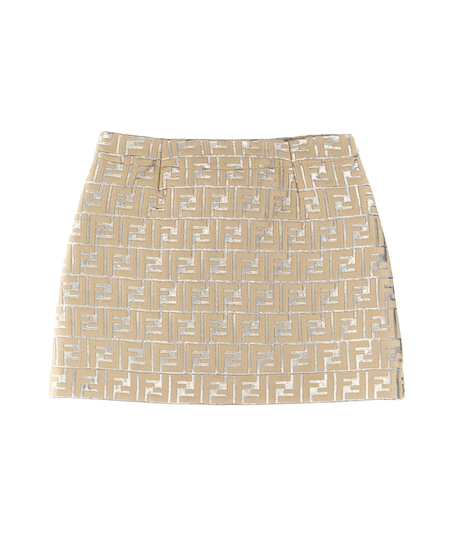 Fendi Logo Brocade Skirt | italist