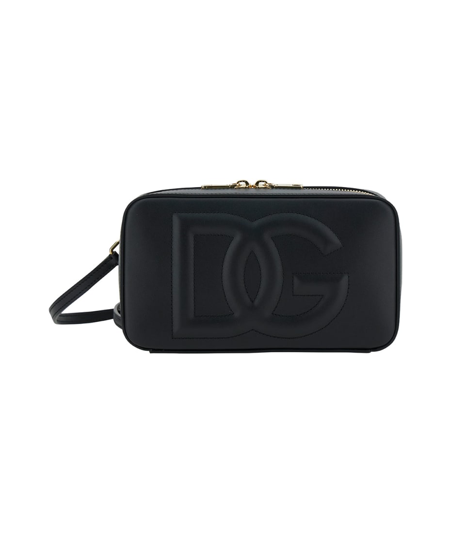 【関税&送料込み】Dolce & Gabbana Black Crossbody Bag With Dolce & Gabbana Black Crossbody Bag With Quilted Dg Logo In