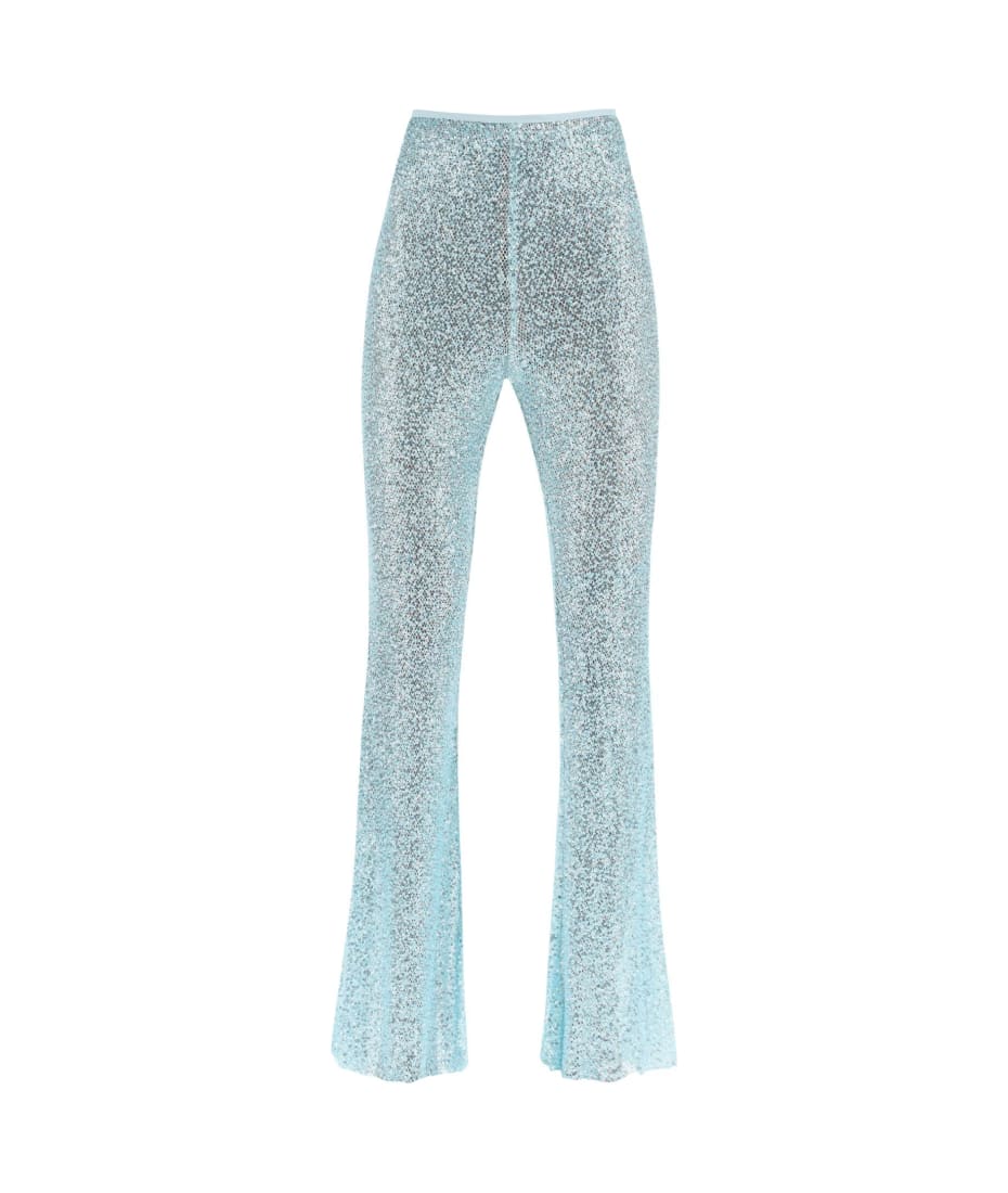 パンツ SELF PORTRAIT BEADED PANTS self-portrait Flared Pants With Sequins And Beads | italist