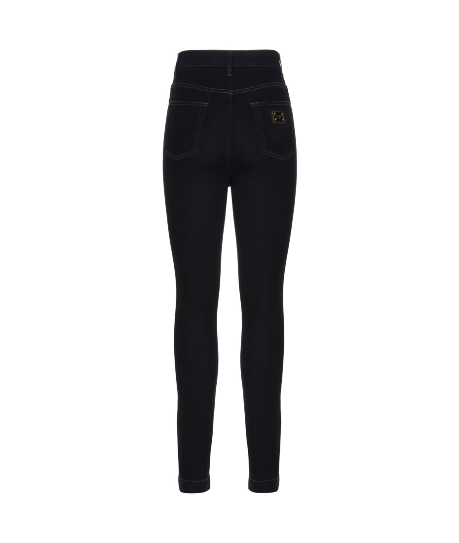 デニム・ジーパン Dolce & Gabbana FW24 'Grace jeans (FTBXHDG902P S9001) Deep blue stretch denim Grace jeans in Blue for Women