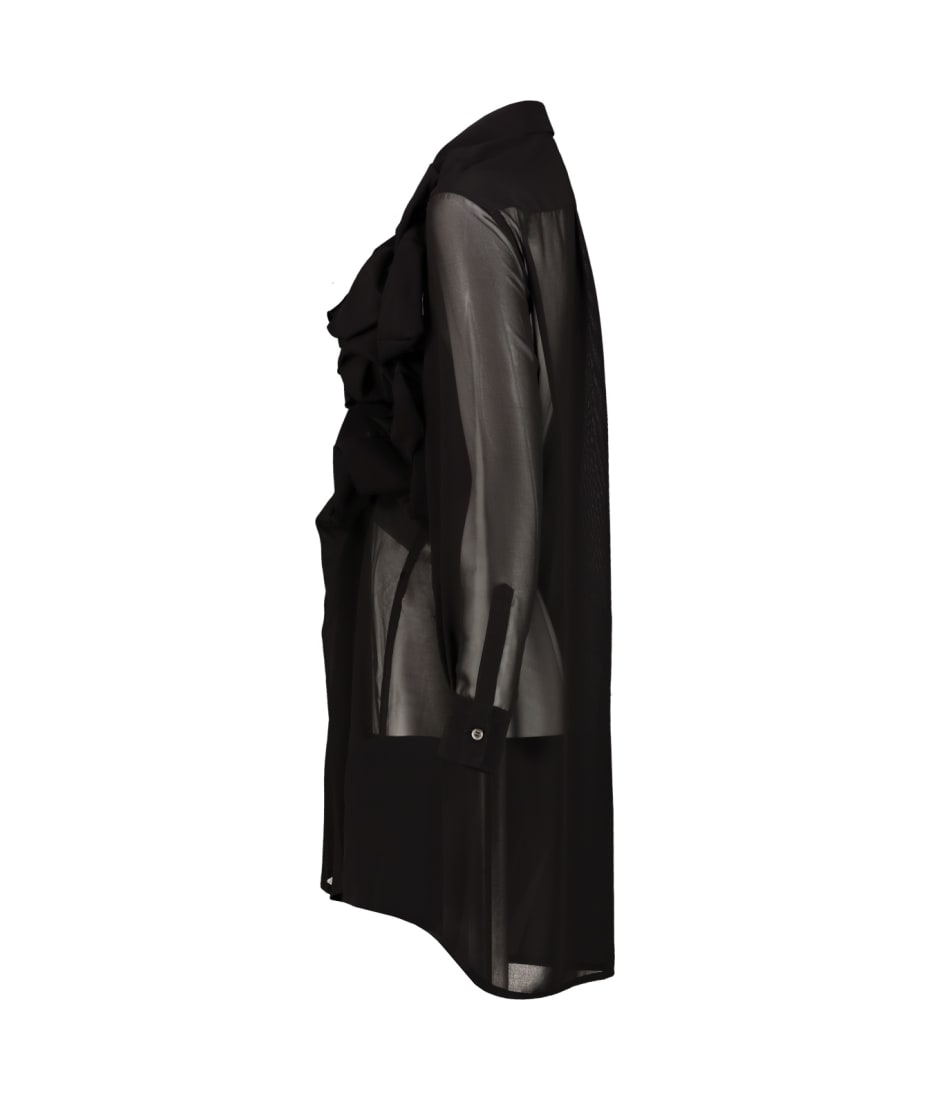 Comme des Garçons Shirt With Frontal Detail - Black