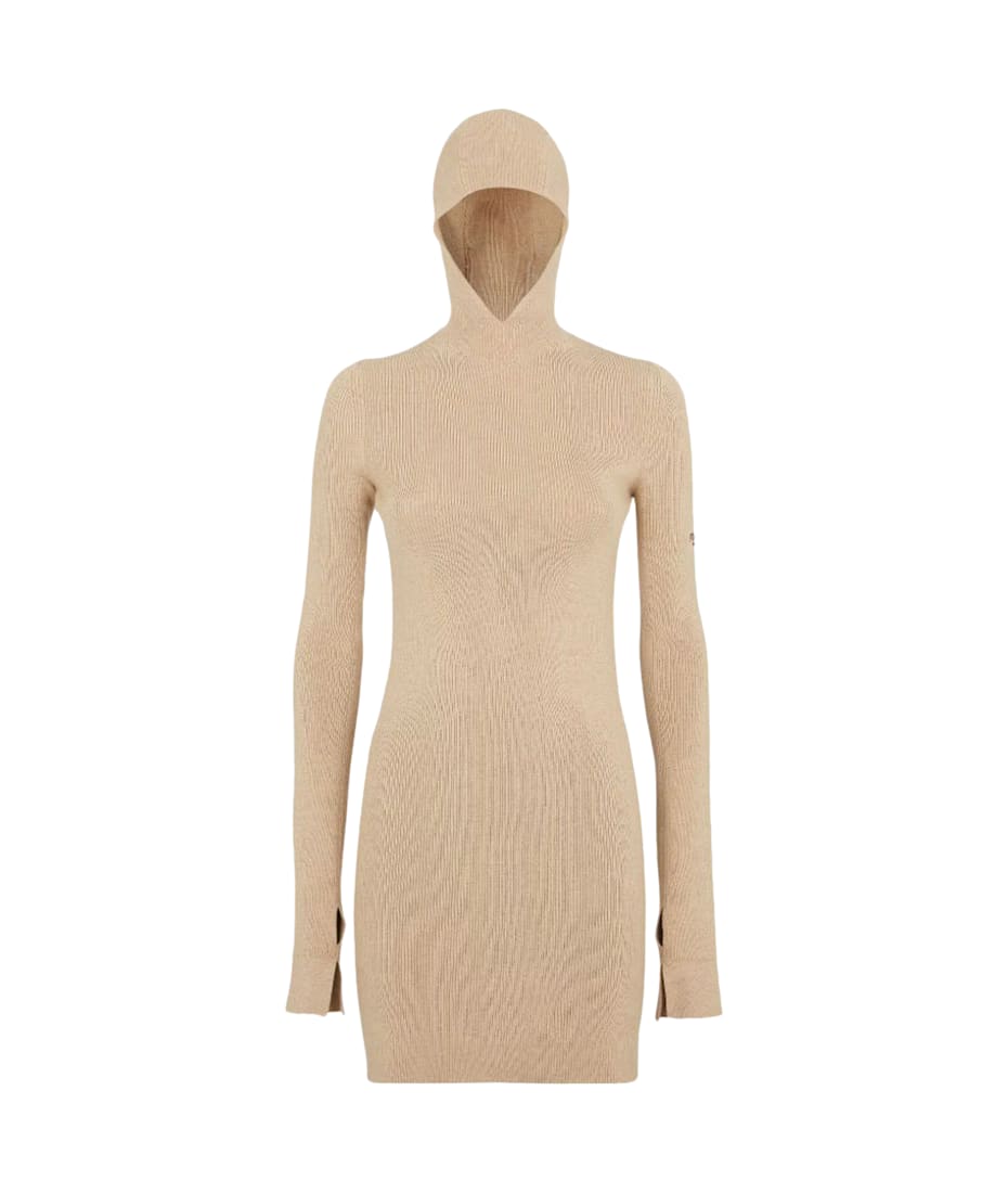 Fendi Beige Wool And Silk Dress | italist