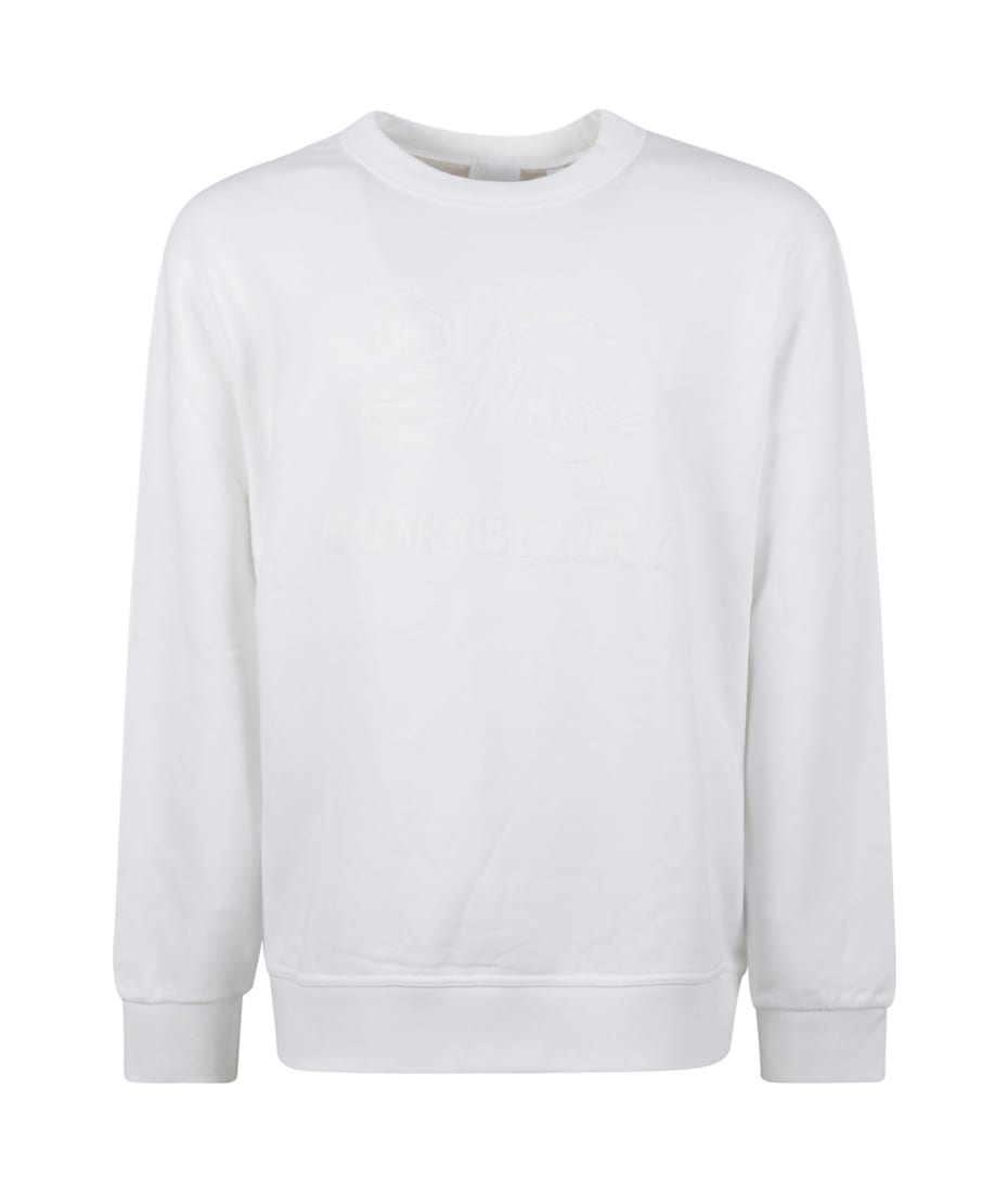 Burberry logo store embroidered sweatshirt