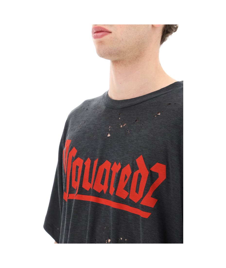 Men's 'd2 Goth Iron' T-shirt by Dsquared2