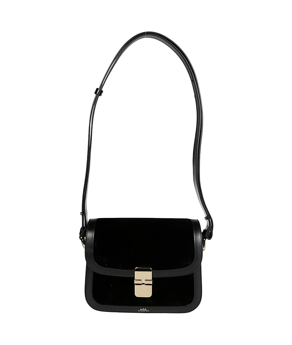 【関税&送料込】A.P.C. Black Leather Mini Grace Crossbody Ba A.P.C. Grace Mini Crossbody Bag | italist