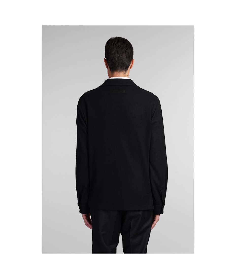 Zegna Casual Jacket In Black Wool | italist