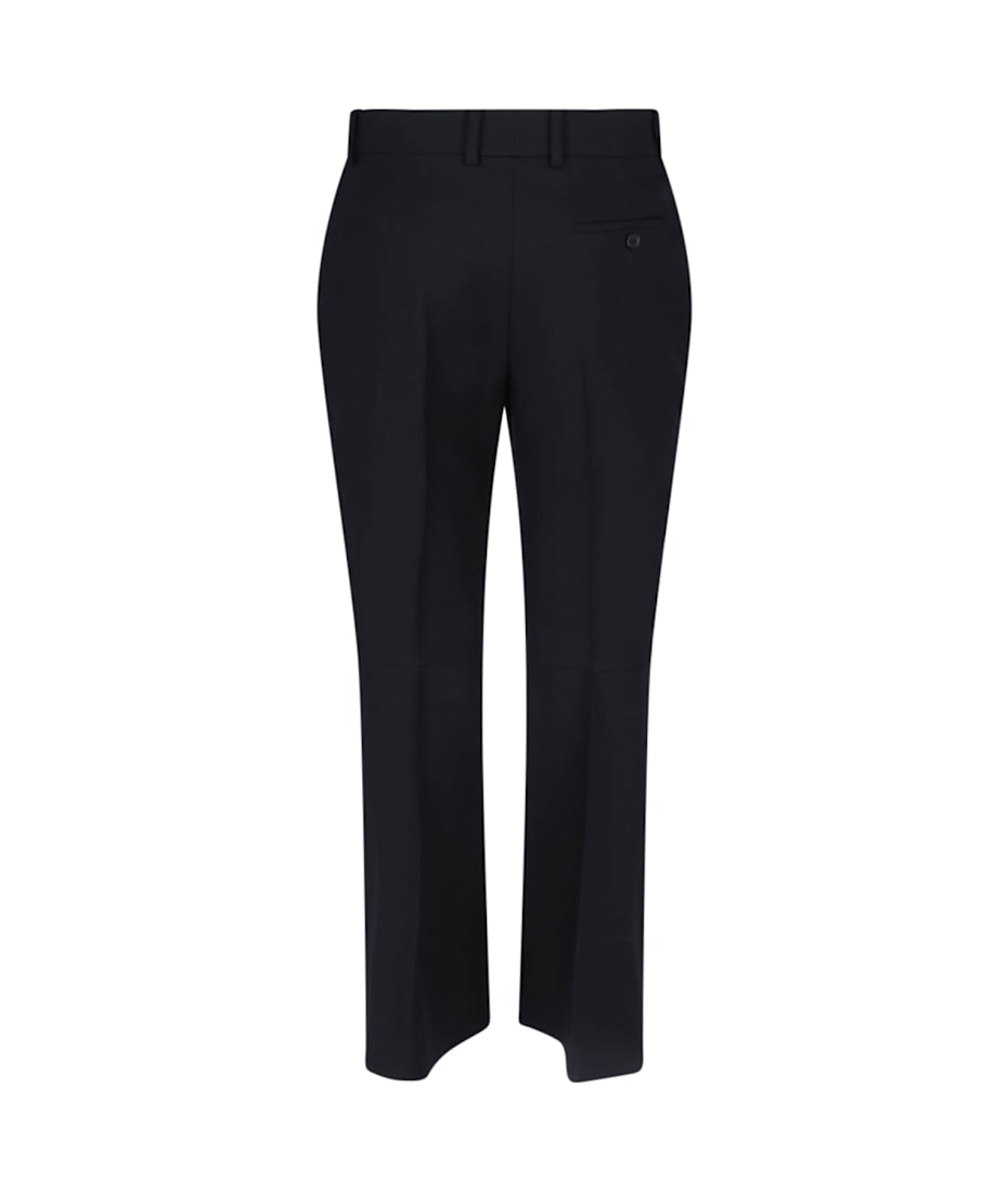 パンツ Alexander Mcqueen Embroidered Wool Wide-Leg Pant Alexander Mcqueen Women Embroidered Wool Wide-leg Pant In
