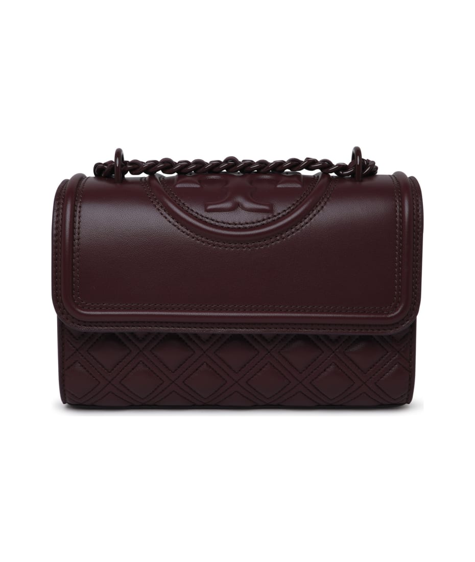 Tory burch fleming outlet burgundy