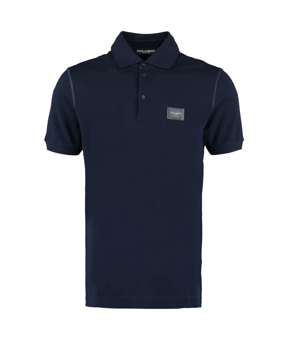 Tシャツ・カットソー Dolce & Gabbana FW25 COTTON PIQUE POLO (G8SN2Z HU7UTN0089) Cotton piqué polo shirt in Grey for Men | Dolce&Gabbana® US