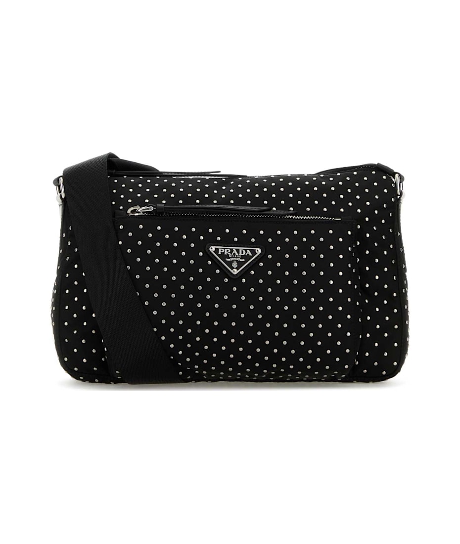 Prada Black Re-nylon Crossbody Bag | italist