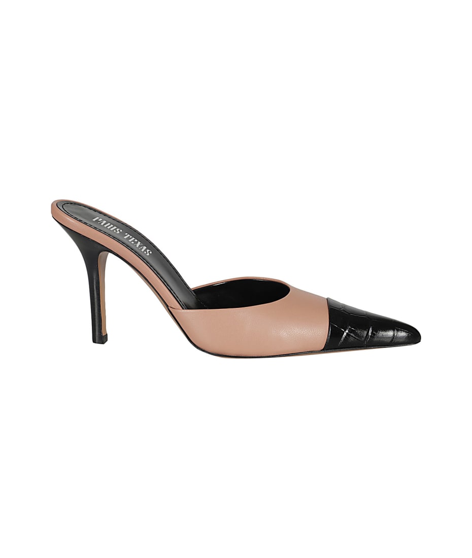 サンダル・ミュール Paris Texas Decollete Ashley Mule With Crocodile Leather Paris Texas Ashley Mule | italist