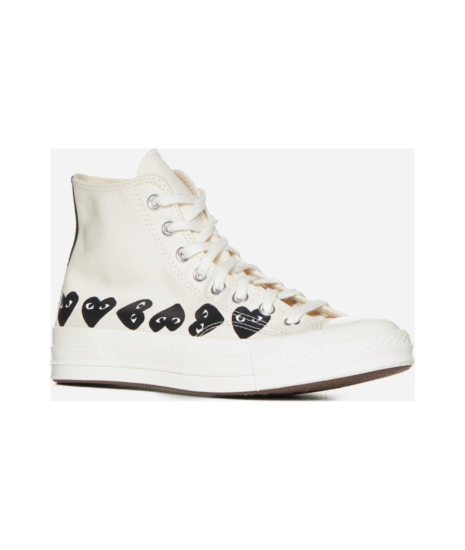 Comme des Garcons X Converse Canvas High top Sneakers italist ALWAYS LIKE A SALE