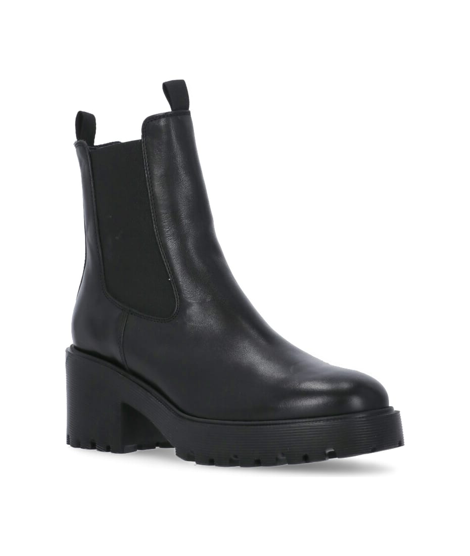 ショートブーツ・ブーティ HOGAN H649 - Leather chelsea boot (HXW6490DV80KXT B999) Hogan H649 Chelsea Boots | italist