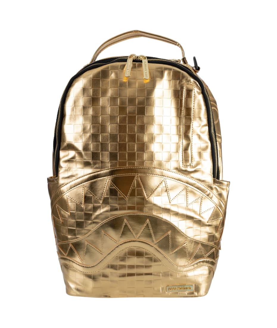 Sprayground Gold Brick Backpack