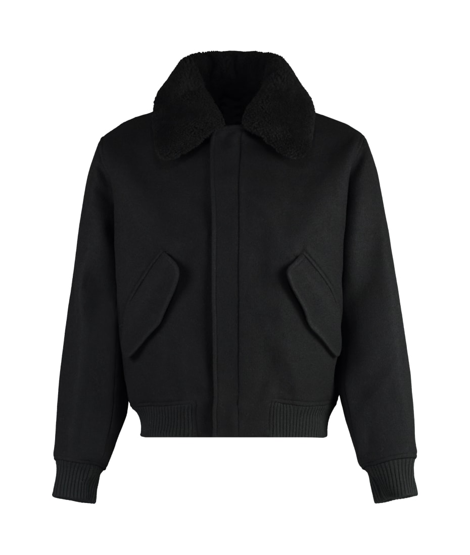 Ami Alexandre Mattiussi Wool Bomber Jacket | italist, ALWAYS LIKE