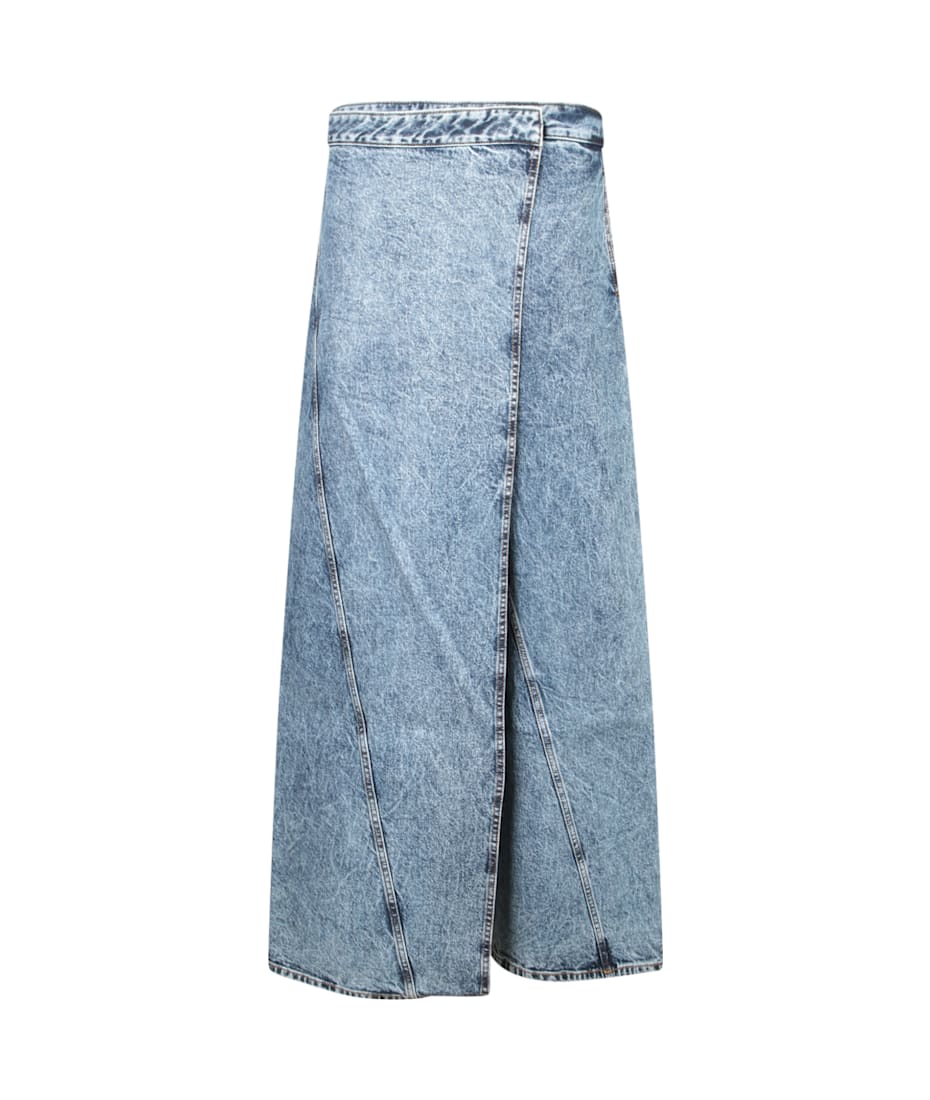 【送料&関税込】Alaia Washed Denim Skirt Alaia Washed Denim Skirt | italist