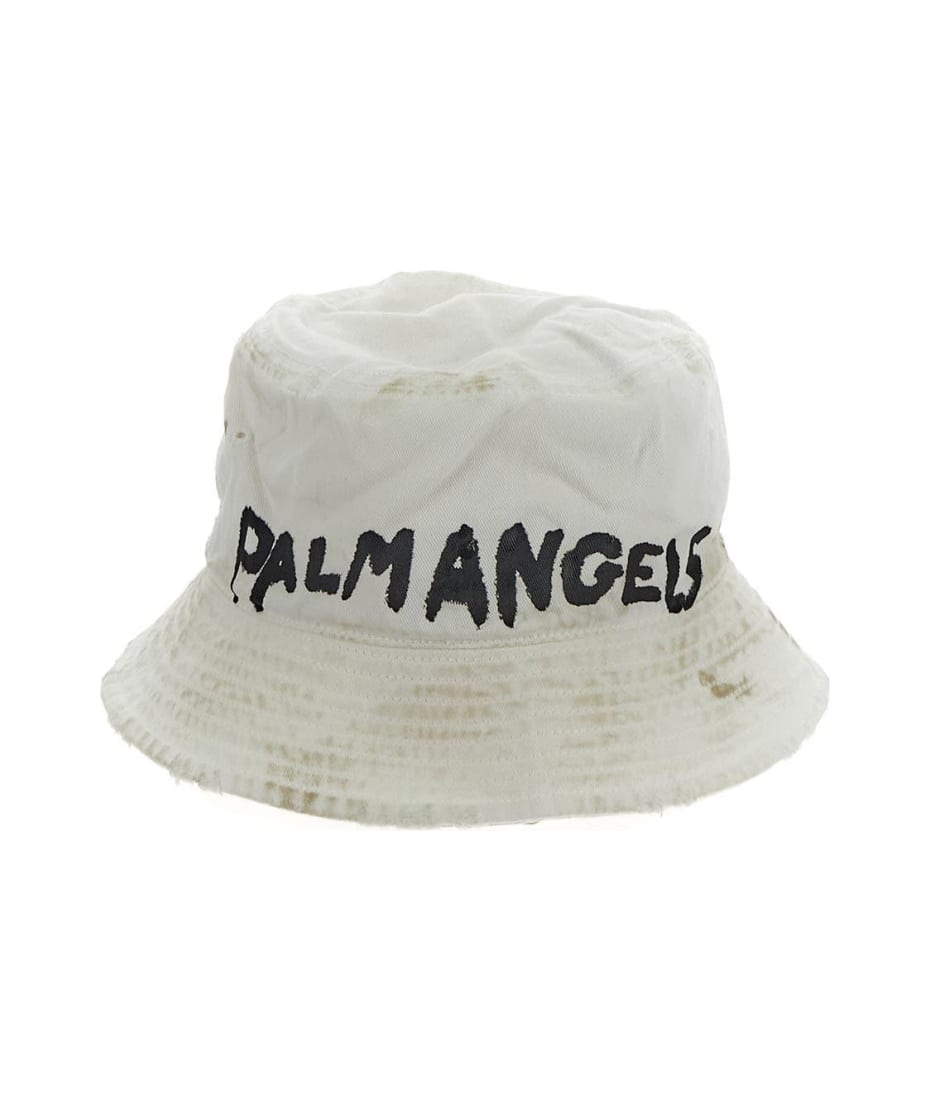 Palm Angels Dirty Effect Bucket Hat | italist