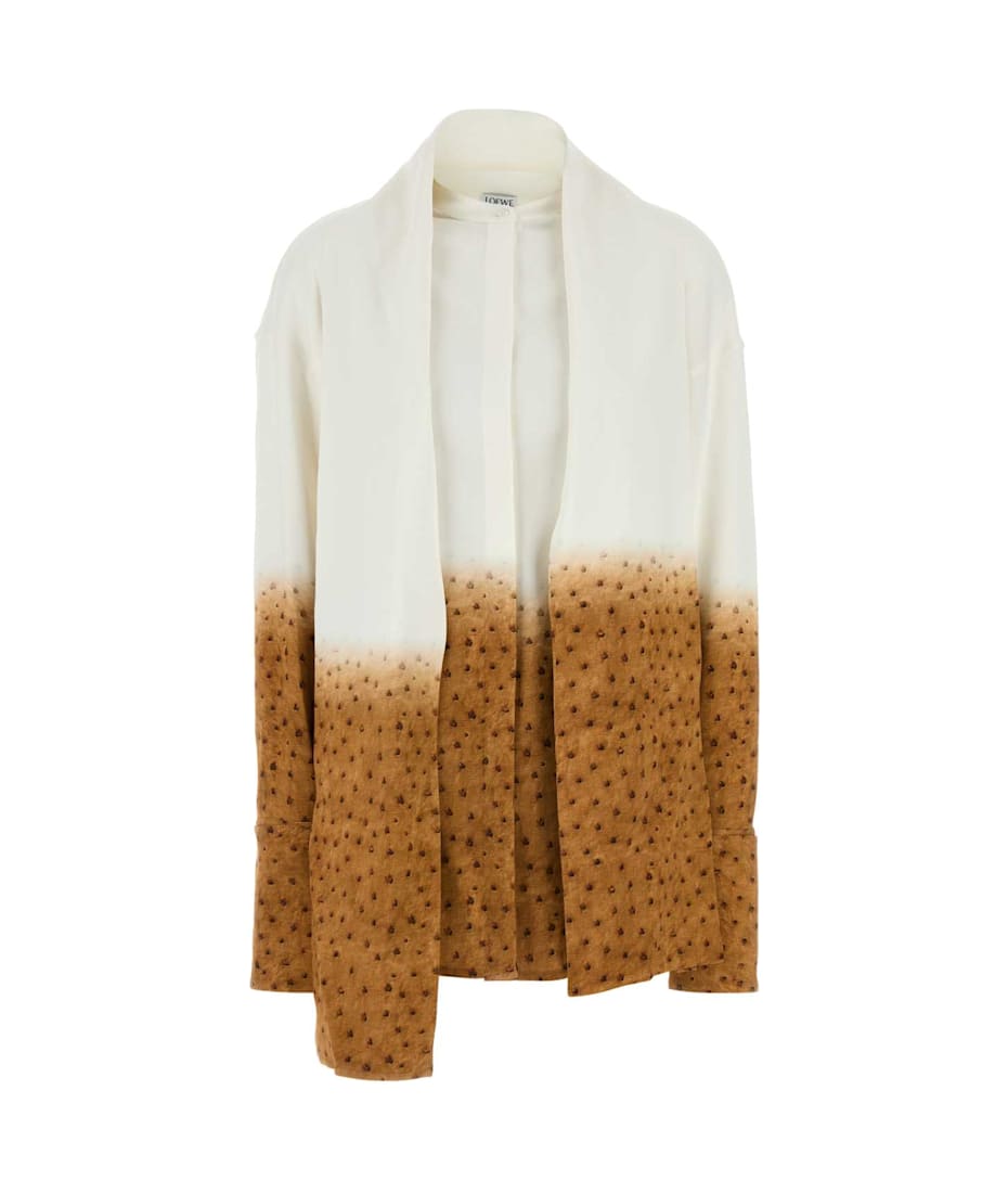 Tシャツ・カットソー LOEWE FW24 Printed crepe shirt (S540Y05XAD WHIMUL) Tシャツ・カットソー LOEWE FW24 Printed crepe shirt