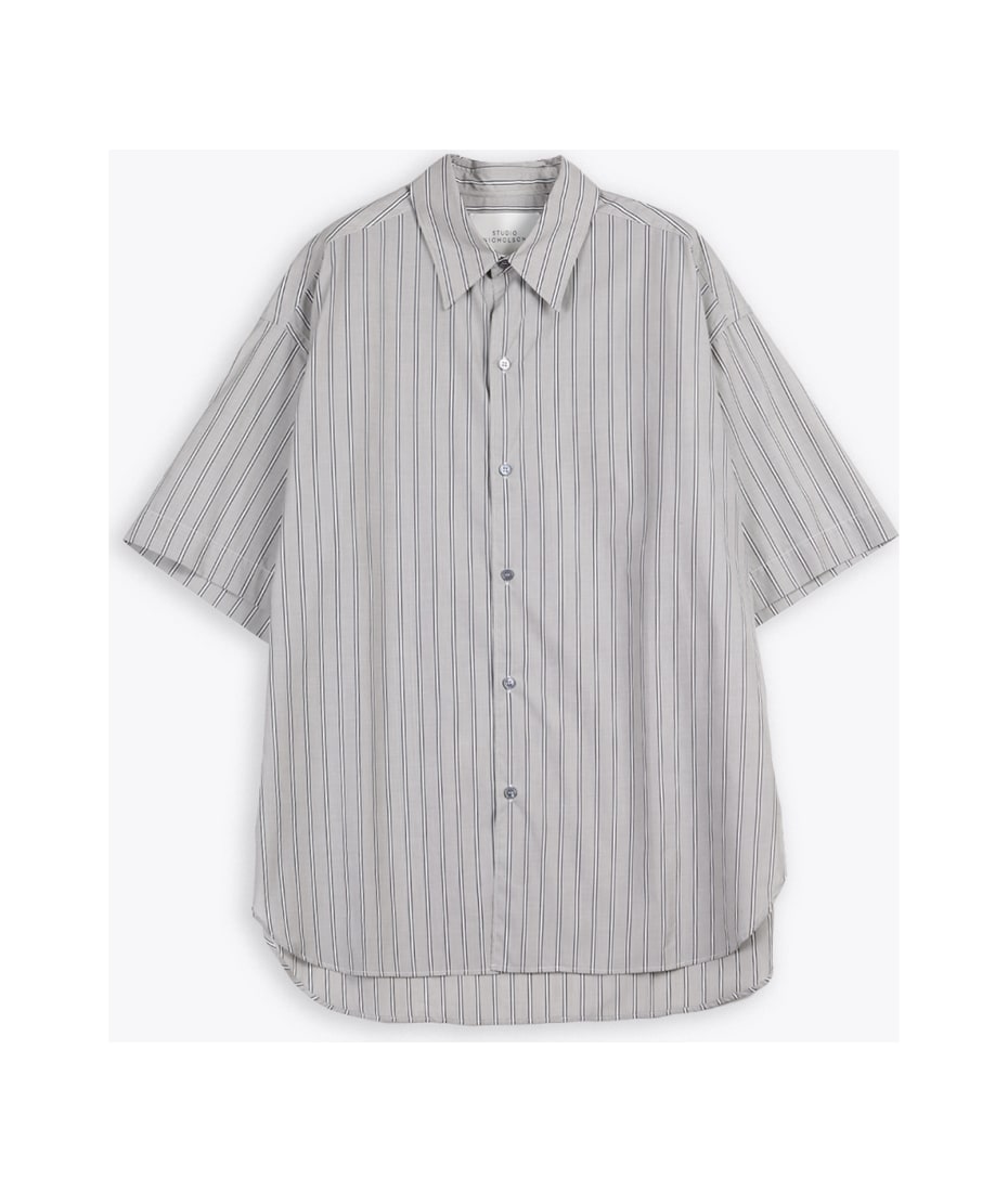 Studio Nicholson Short Sleeve Shirt Short sleeves striped grey