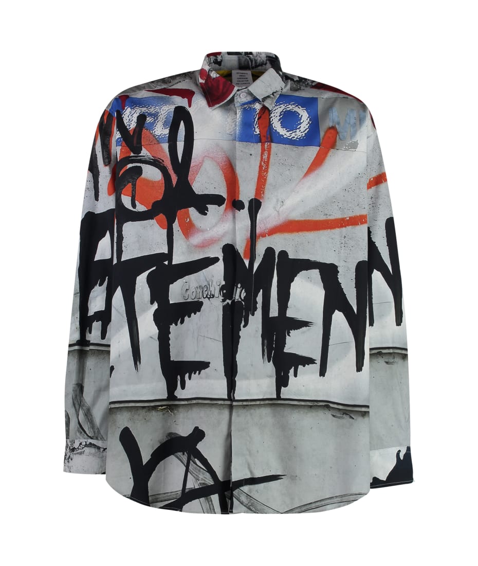 上等な VETEMENTS Printed italist | Shirt Cotton トップス