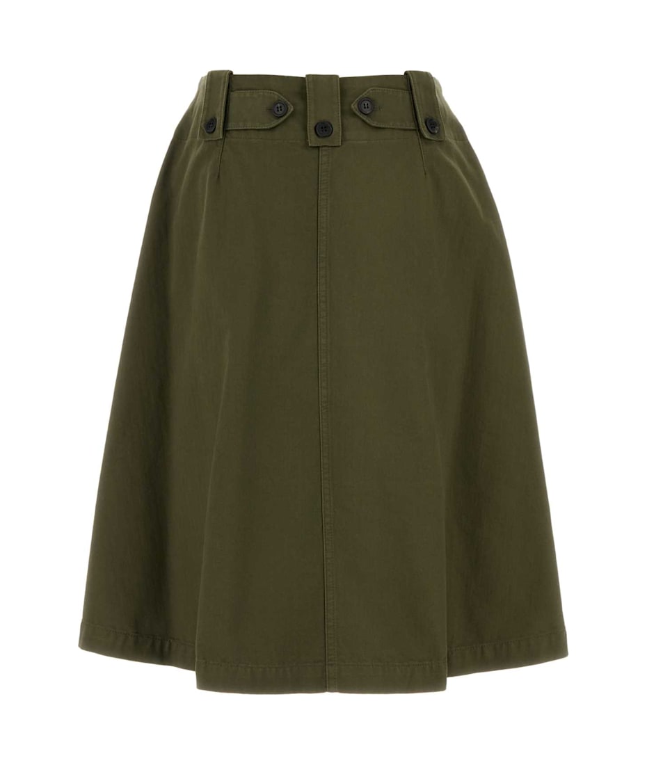 スカート Prada Army Green Cotton Skirt Prada Army Green Cotton Skirt | italist