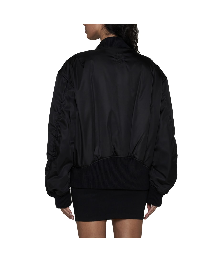 ジャケット OFF-WHITE BLACK NYLON BLEND BOMBER JACKET Off-White Black Nylon Blend Bomber Jacket | italist, ALWAYS
