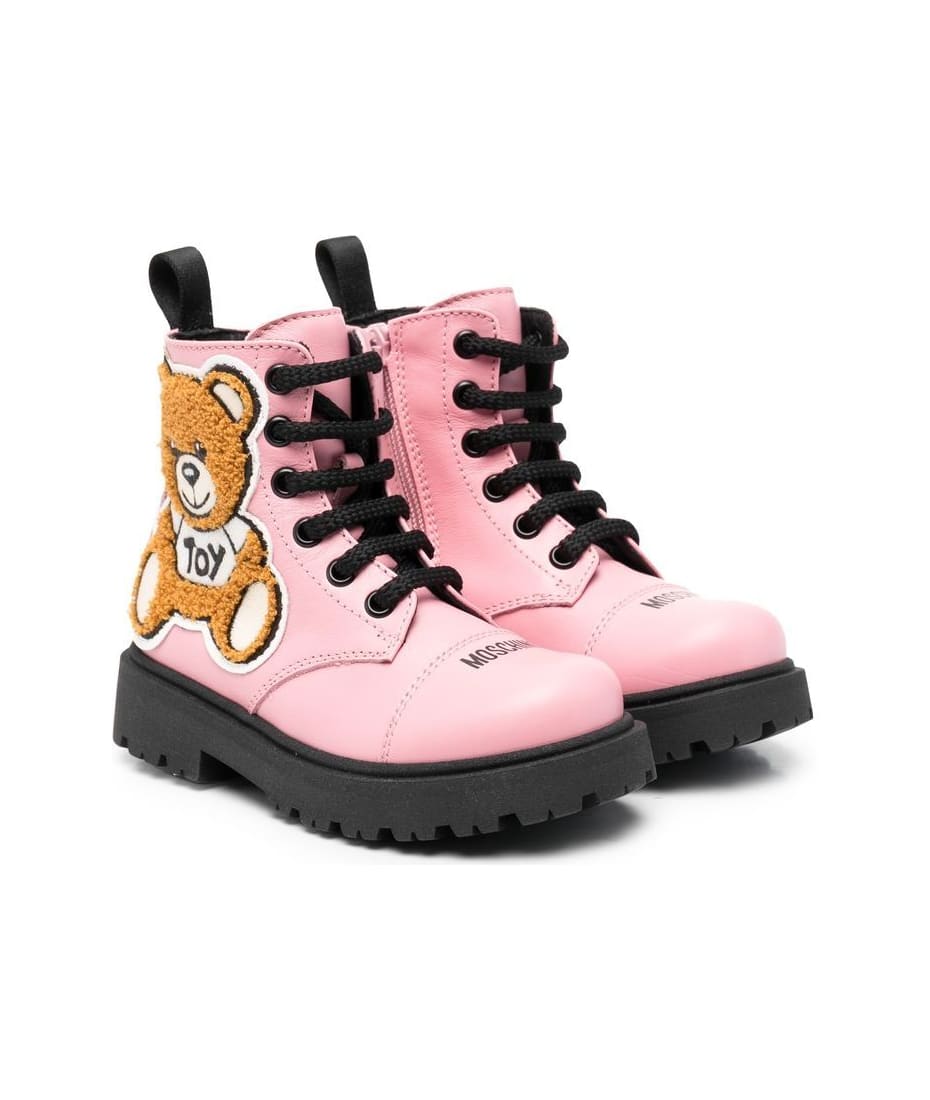 moschino red boots