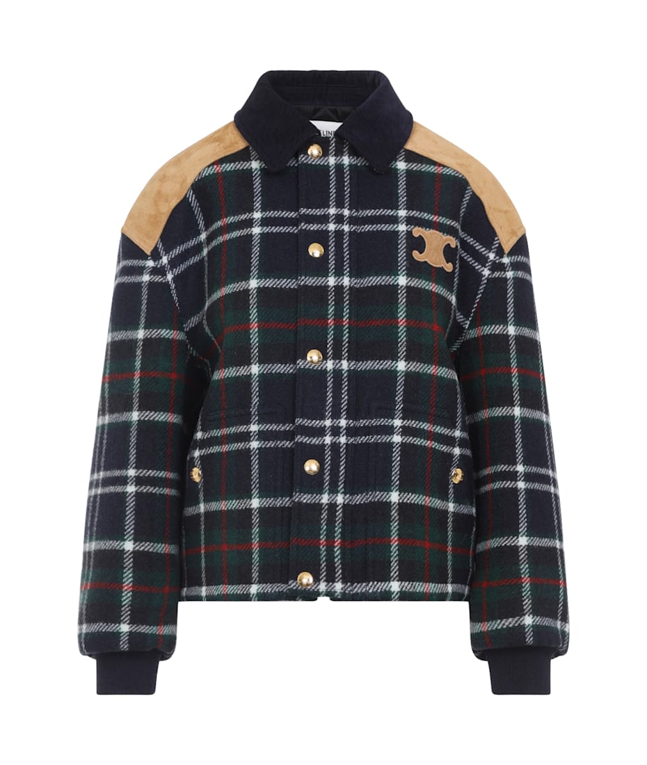 新品 CELINE Macadam Triomphe nylon blouson Celine Blouson Triomphe Bomber Jacket | italist