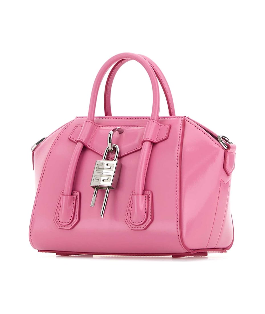 Givenchy Pink Leather Antigona Lock Toy Handbag トートバッグ 通販