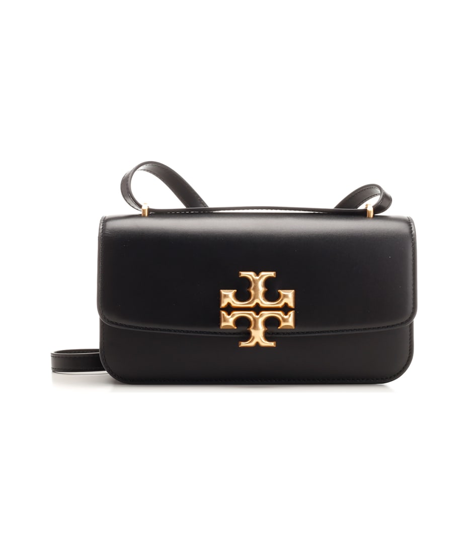 Eleanor Leather Crossbody Bag in Black - Tory Burch