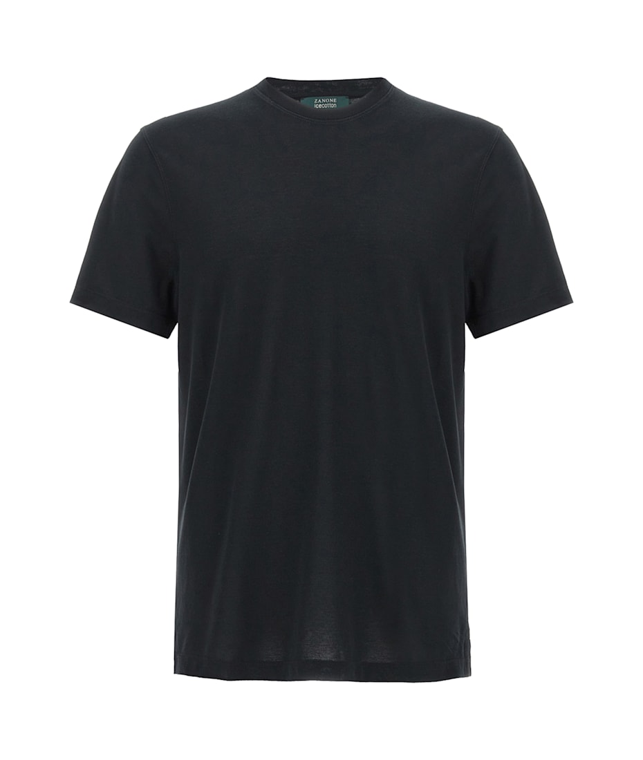 Tシャツ・カットソー ZANONE FW24 Ice cotton t-shirt (815114ZG380 Z0001) セール】ザノーネ Tシャツ メンズ アイスコットン クルーネックT