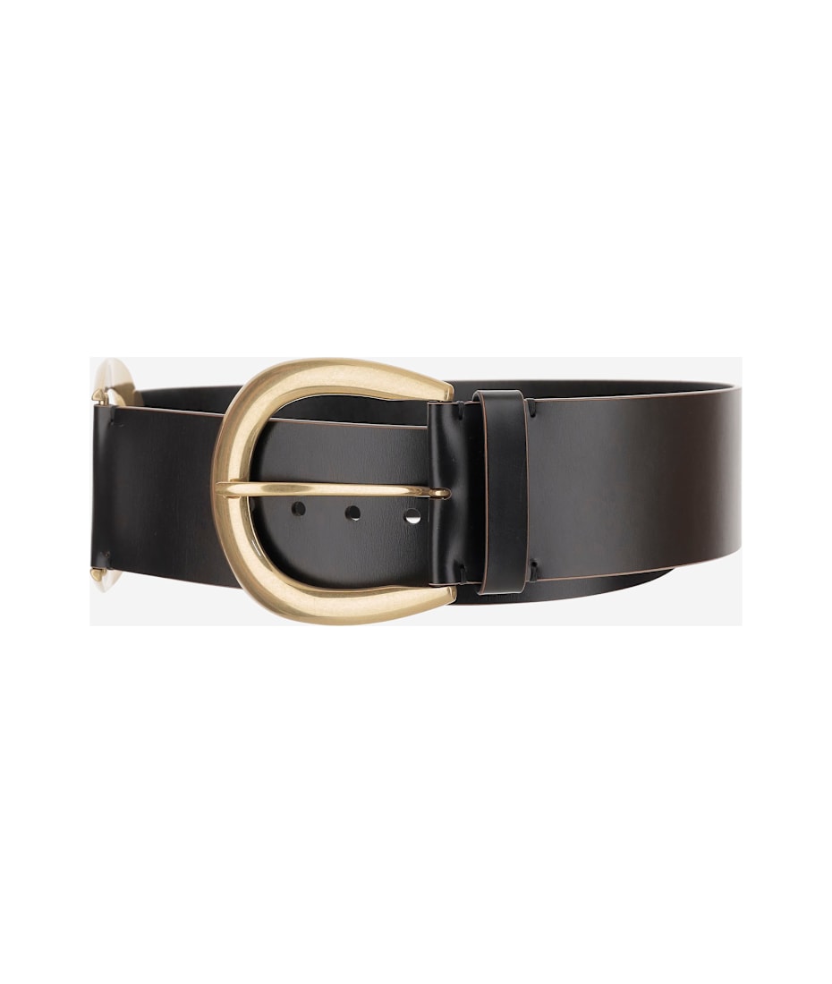Chloé Anita Belt In Leather And Brass | italist
