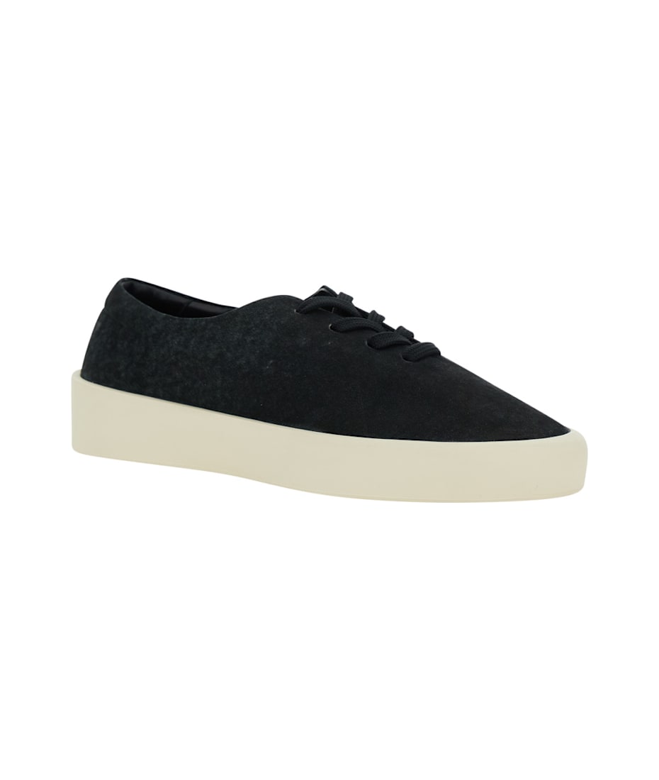 Fear of God Black Low Top Sneakers With Logo Patch On The