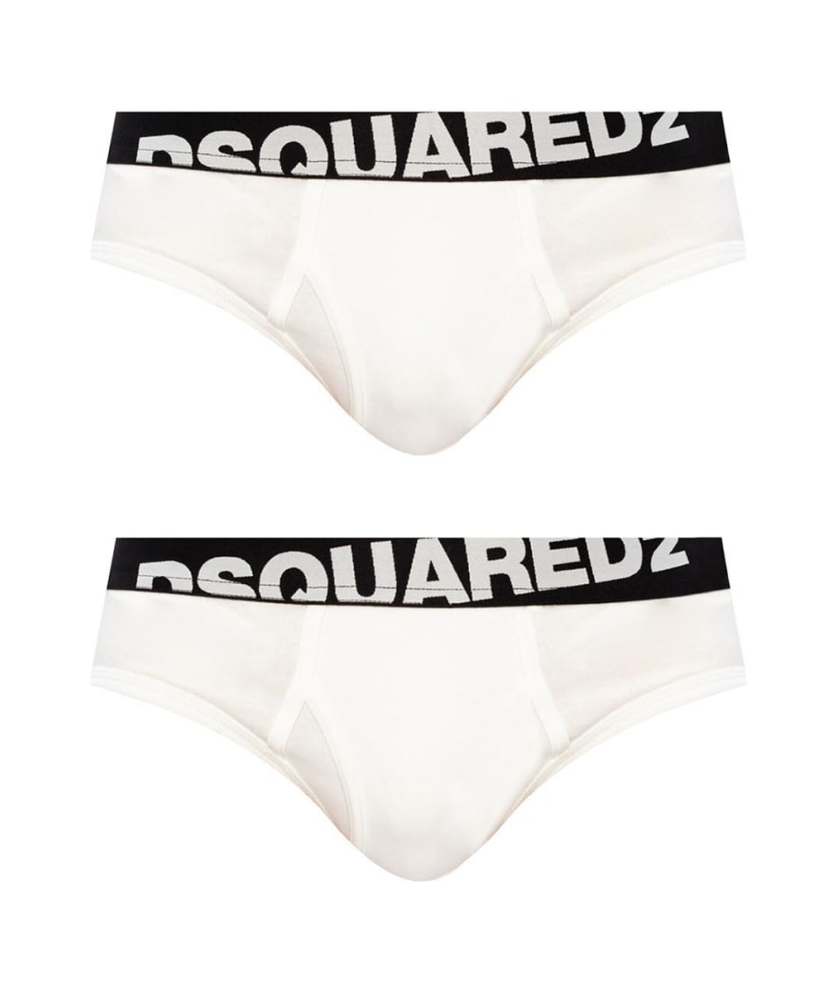 Dsquared2 Two Pack Logo Waistband Briefs | italist