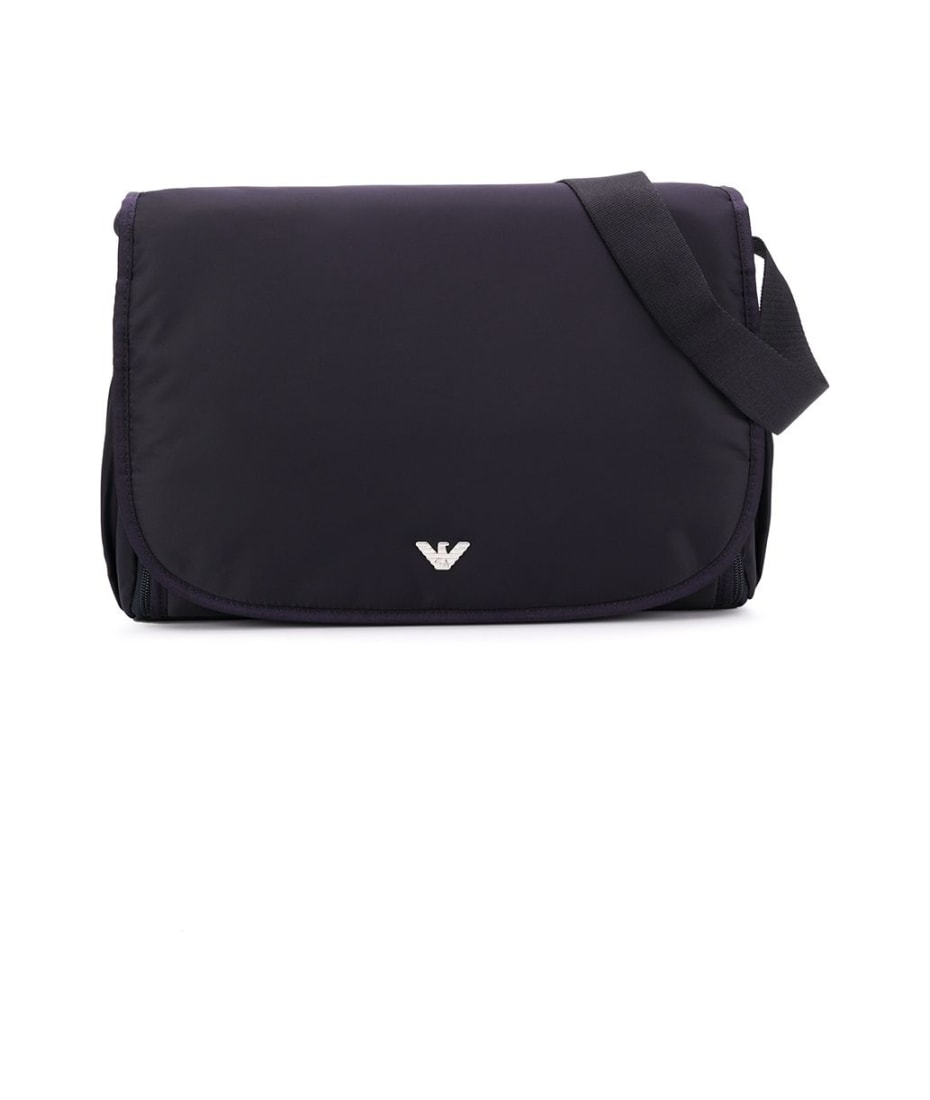 Emporio Armani Changing Bag With Logo - Blue