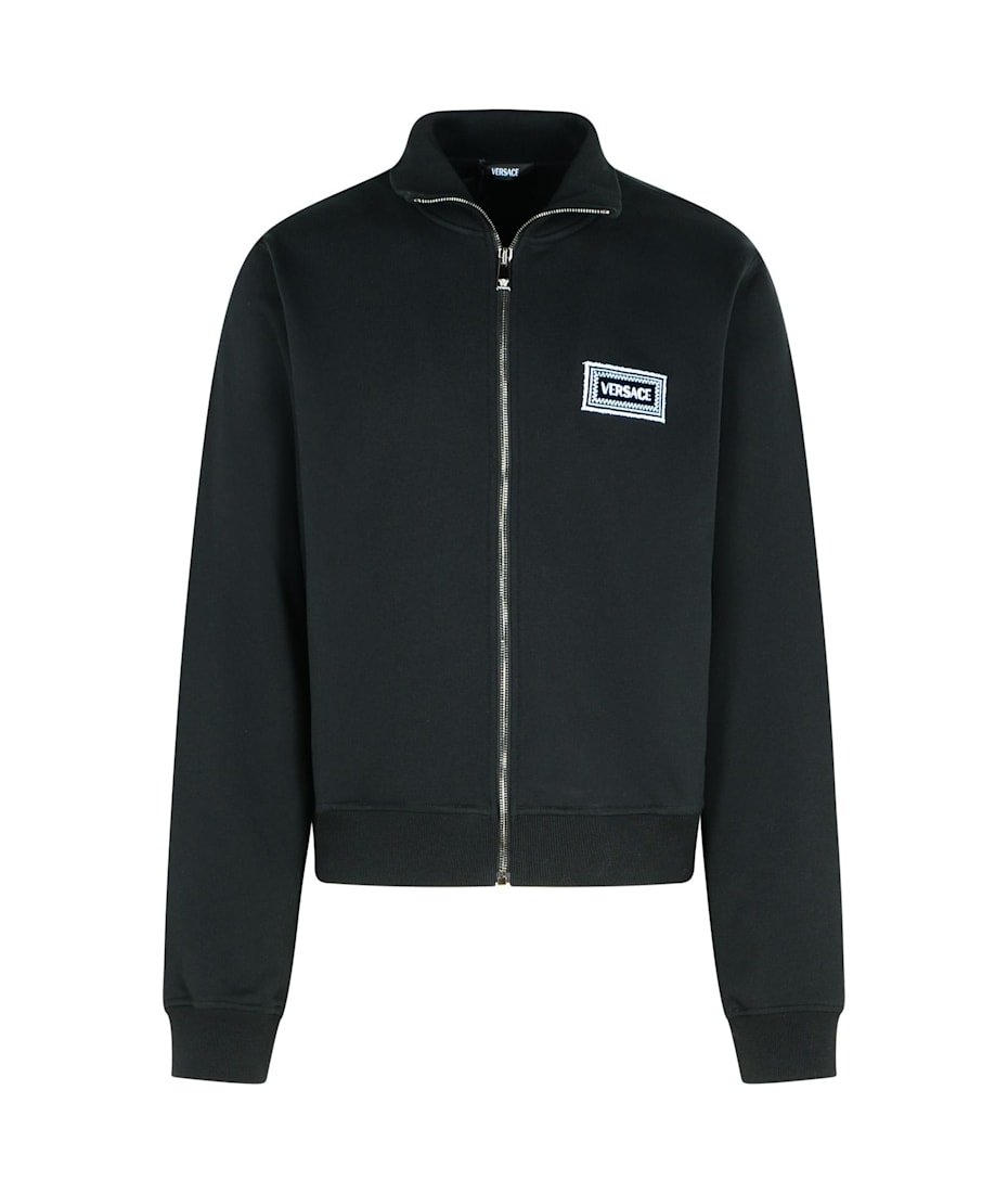 【関税&送料込】Versace Black Cotton Sweatshirt Versace Black Cotton Sweatshirt | italist