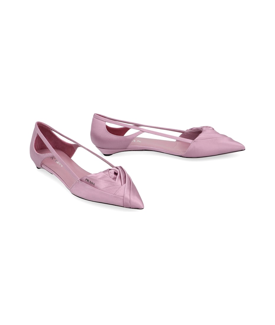 Prada Satin Ballet Flats | italist